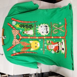 EUC Dec 25th 100% cotton Ugly Christmas Shirt Men's sz 2XL